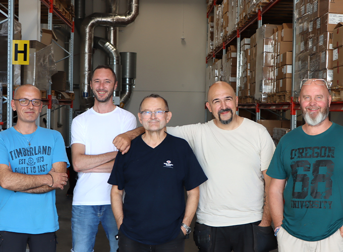 Billede der viser HBS Nordics moderne lager.