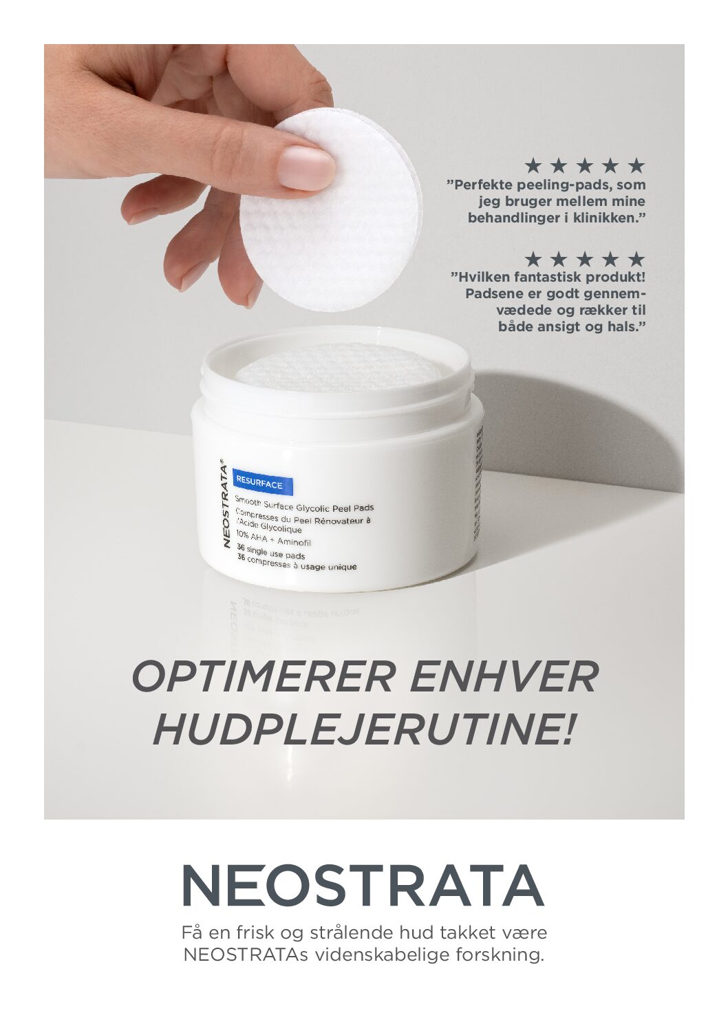 A4-skilt NEOSTRATA Smooth Surface Daily Peel Pads