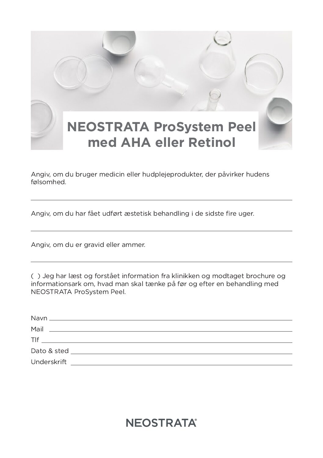 Kundekonsultationsskema NEOSTRATA