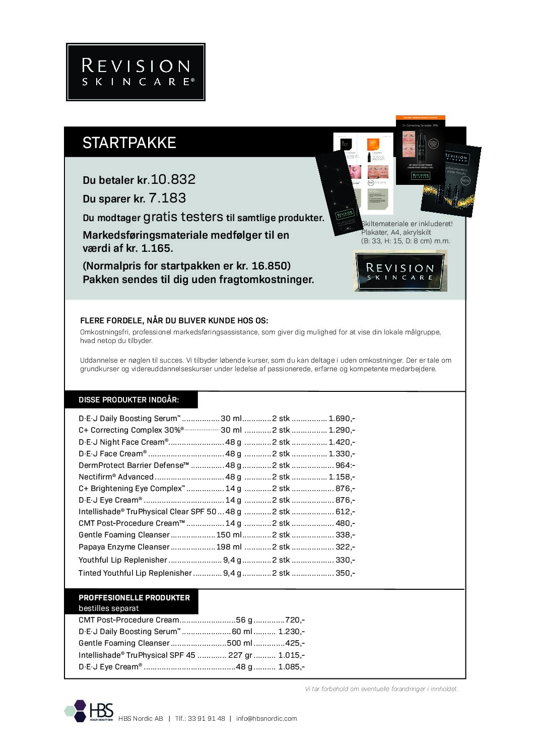 Startpaket Revision Skincare