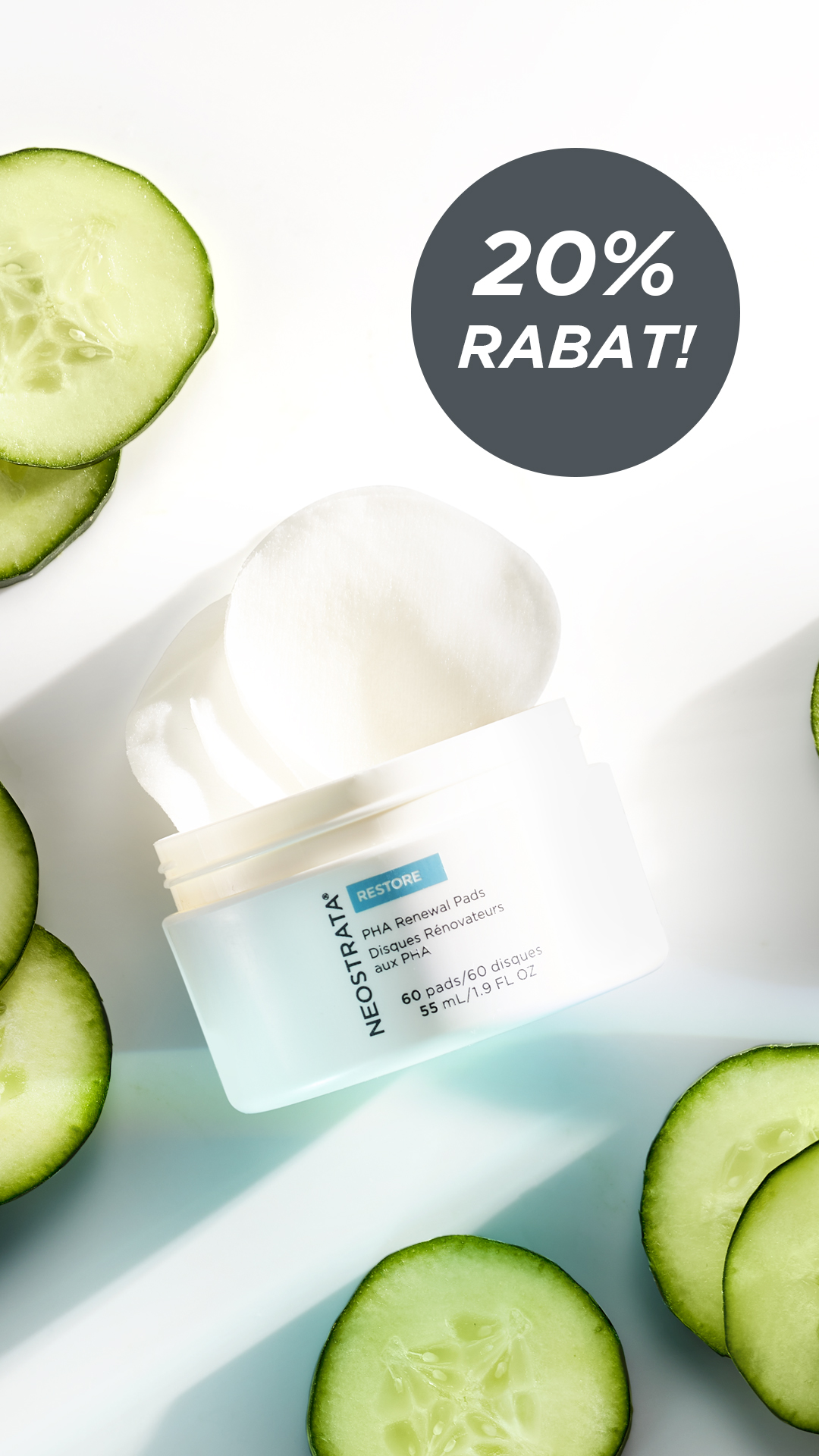 Billede til sociale medier NEOSTRATA PHA Renewal pads offer story