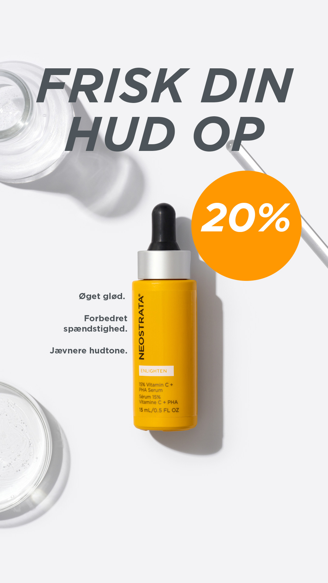 Billede til sociale medier NEOSTRATA Vitamin C + PHA kampagne story